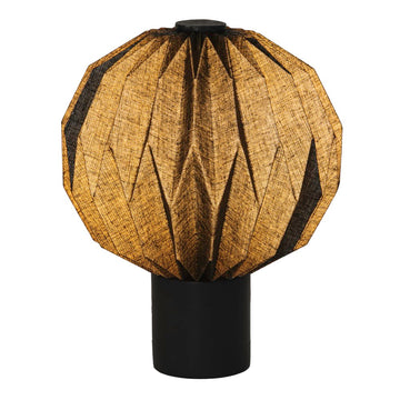 Quincy 11" Modern Minimalist Paper Pleated Orb Accent LED Table Lamp